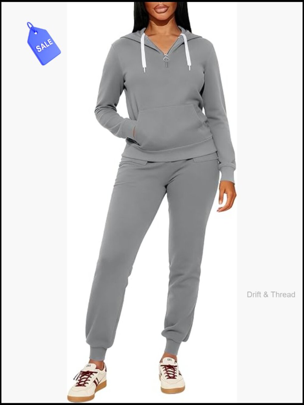 2 Piece Outfits Tracksuit Set Long Sleeve Crop Top & Drawstring Wide Leg Pants